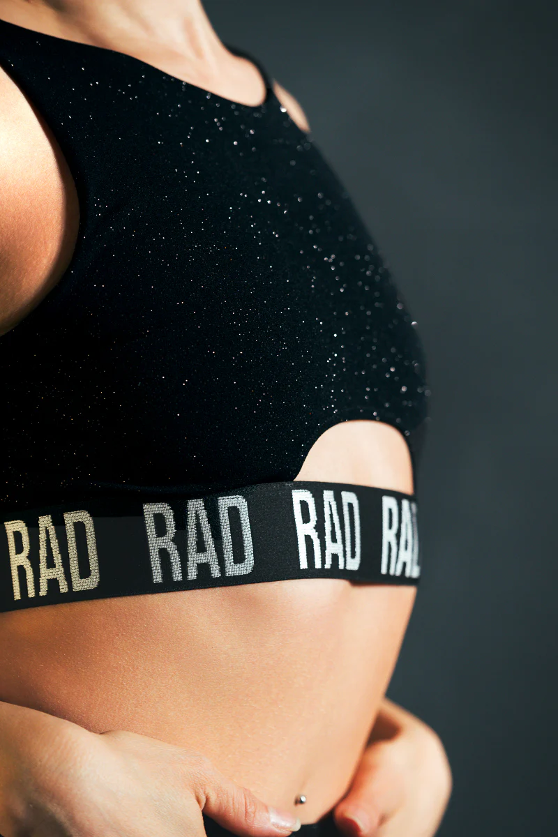 RAD Bahari Top - Black/Black Glitter - Image 3