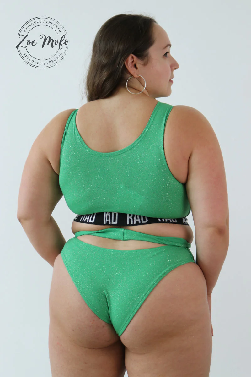 RAD Bahari Top - Green Glitter