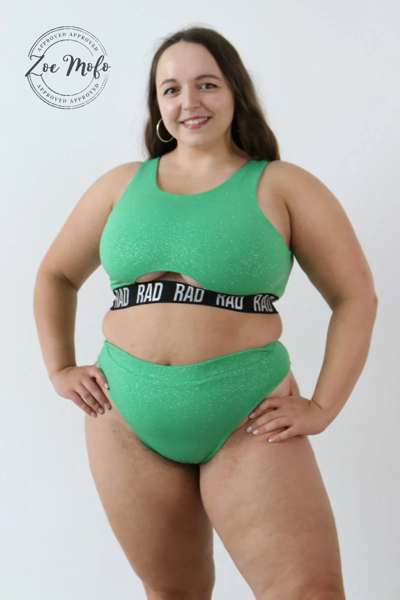 RAD Bahari Top - Green Glitter - Image 2