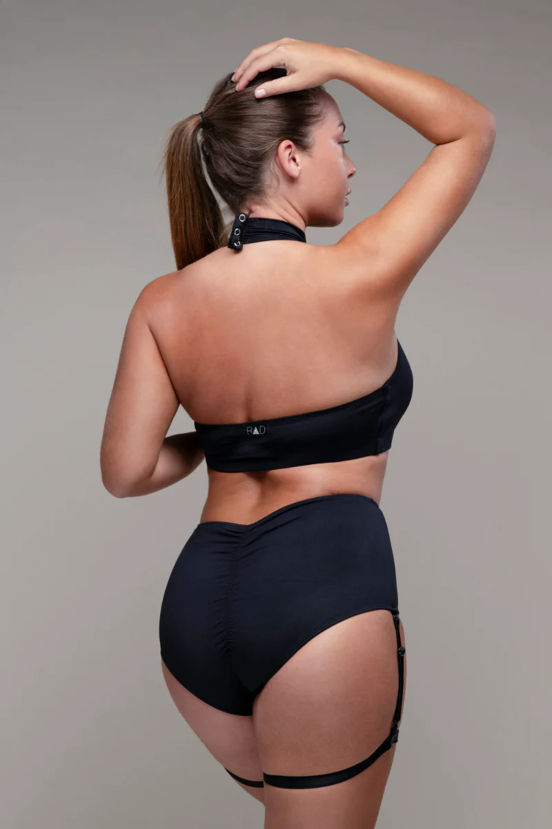 RAD Eve Garter Shorts - Black - Image 4