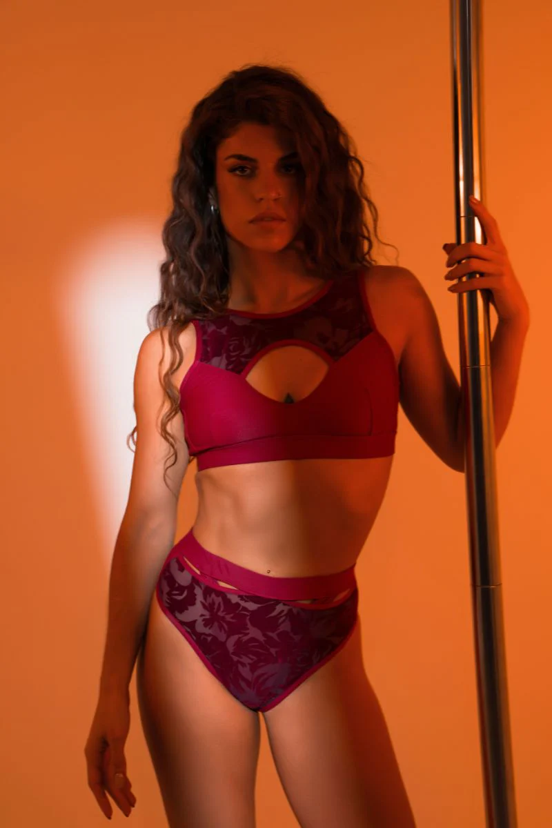 RAD Heavenly Sinners Araphel Top - Bordeaux - Image 3