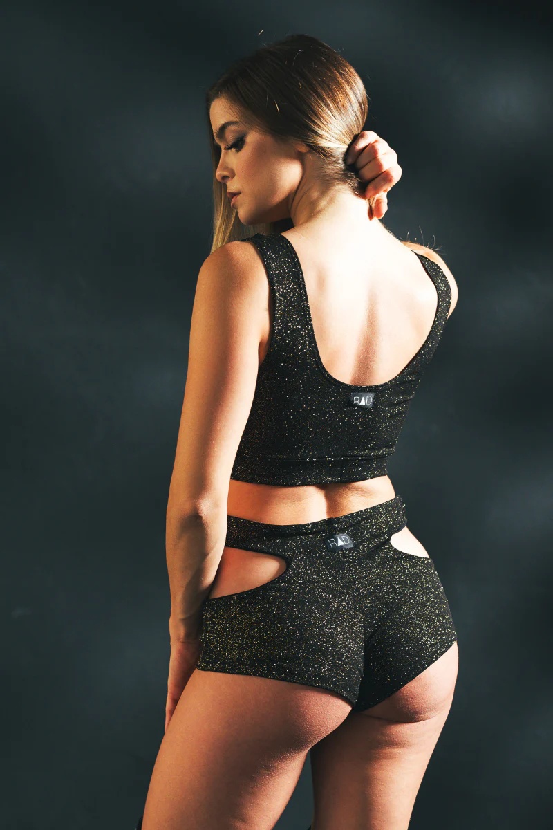RAD Inamorata Bottoms - Black/Gold Glitter - Image 2