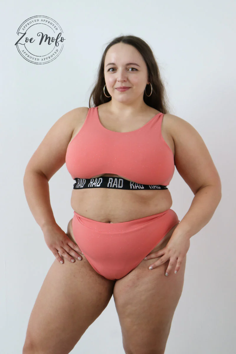 RAD Mirage Bahari Shorts - Peach Glitter - Image 3