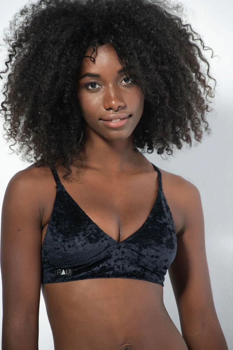 RAD Monica Top - Black Velvet
