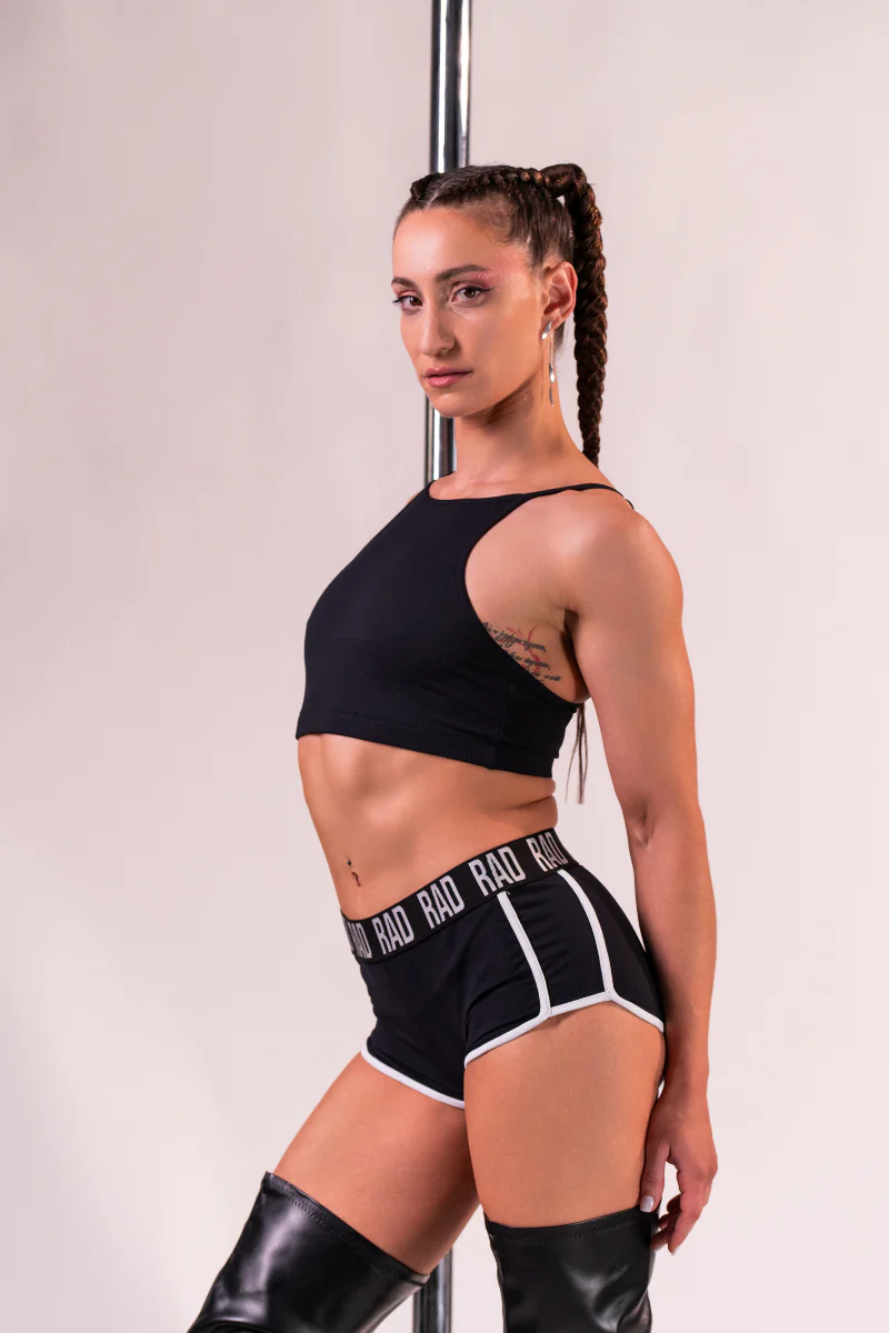 RAD RIB Shorts - Black - Image 3