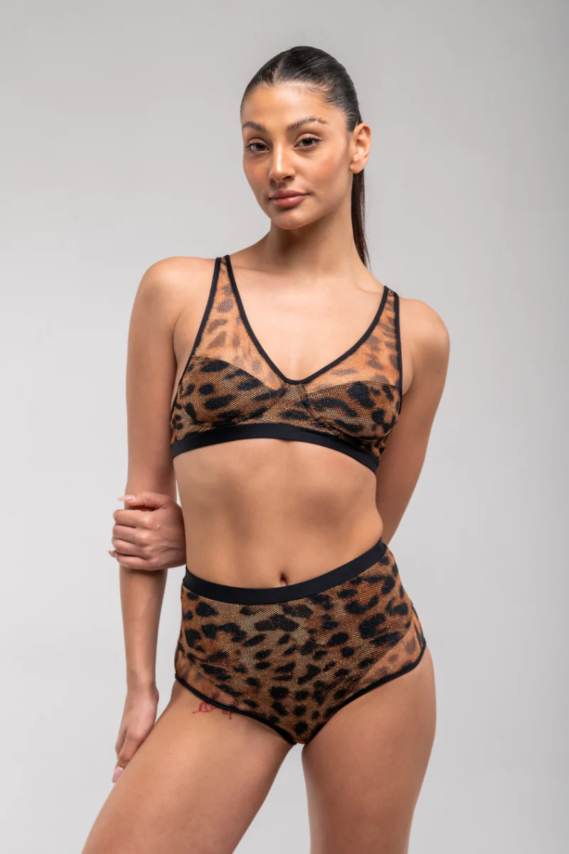 RAD Shimmering Leopard Wendy Bottoms - Leopard Mesh - Image 3