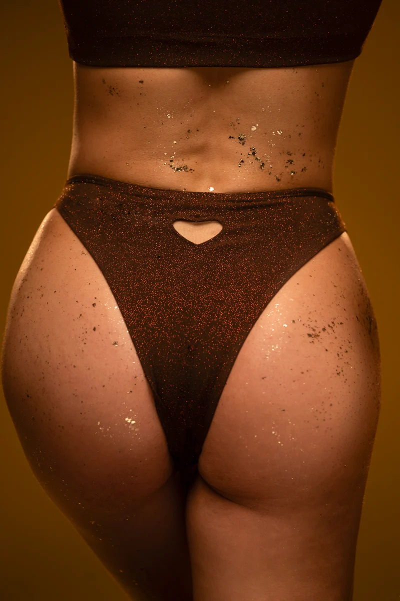 RAD X PJ Exclusive Love Bottoms - Brown Glitter - Image 4