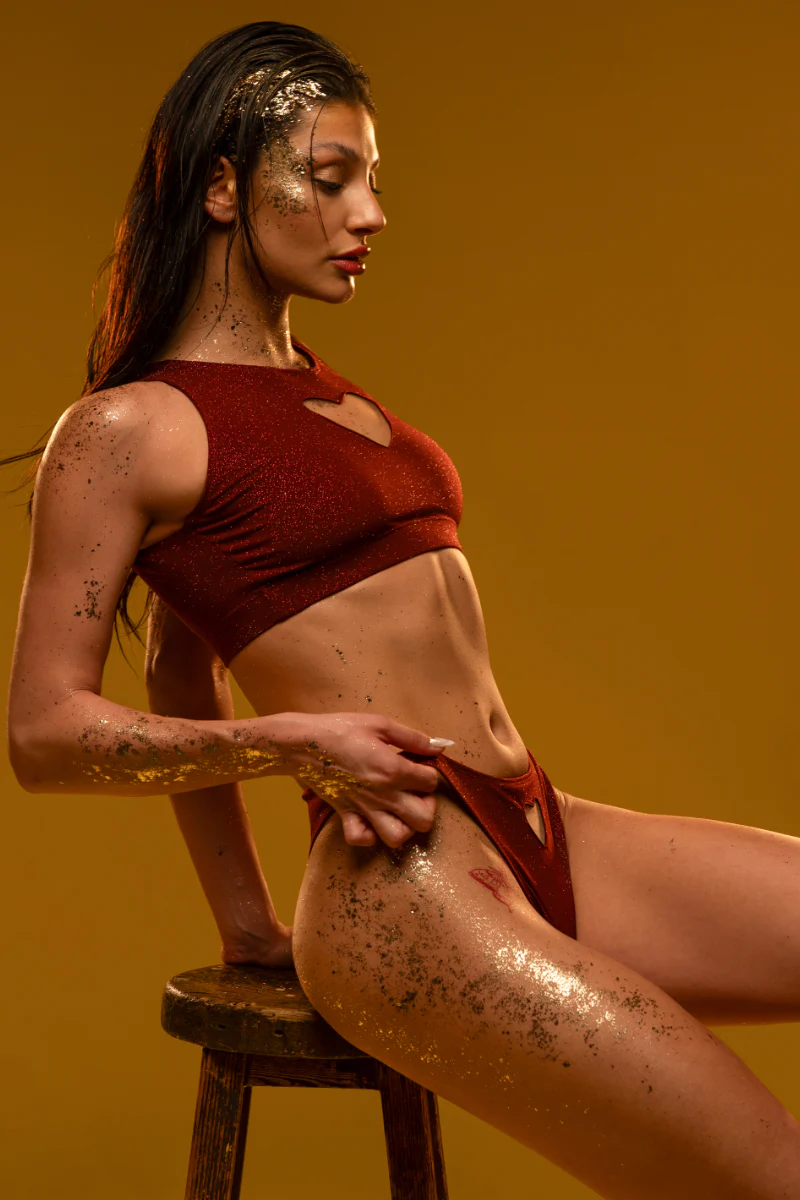 RAD X PJ Exclusive Love Bottoms - Chili Glitter - Image 3
