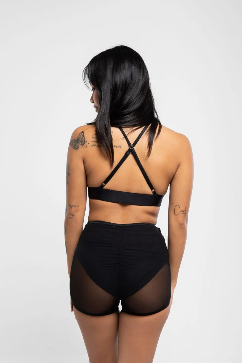 REV ACTIV Mesh Pleasure Shorts - Black - Image 2