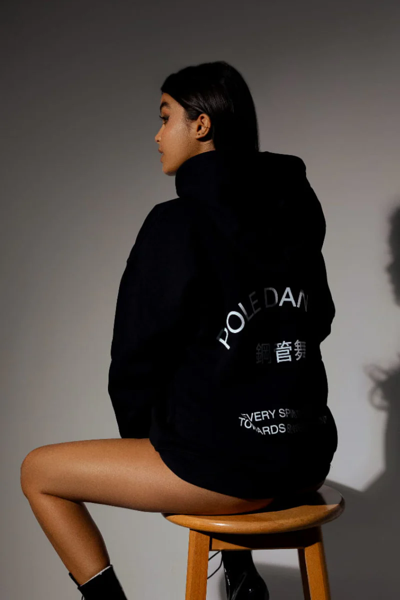 REV ACTIV Pole Dancer Premium Hoodie - Black - Image 5
