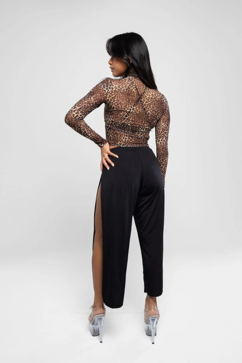 REV ACTIV Sensual Flow Pants (with leg slit) - Black - Image 2