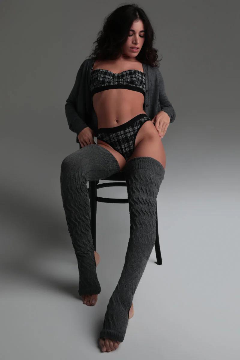 Rolling Alpha Cheeky Shorts - Tartan - Image 3