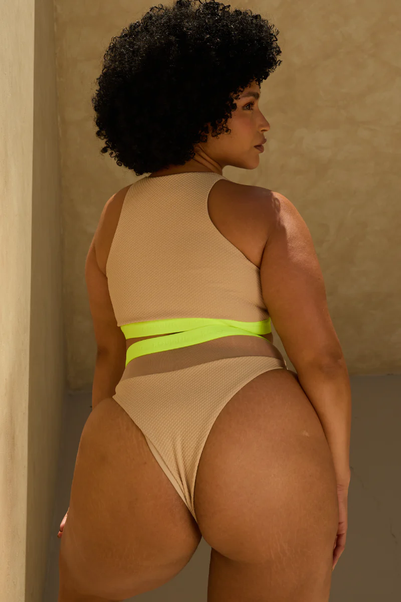 Rolling Hunter Bottoms - Beige/Neon Yellow - Image 2