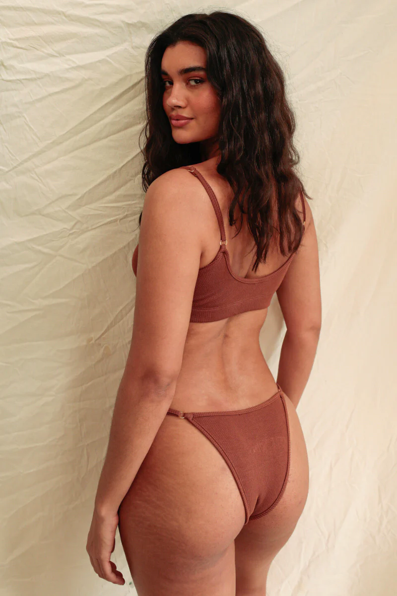Rolling KI Top - Ribbed Cocoa - Image 4