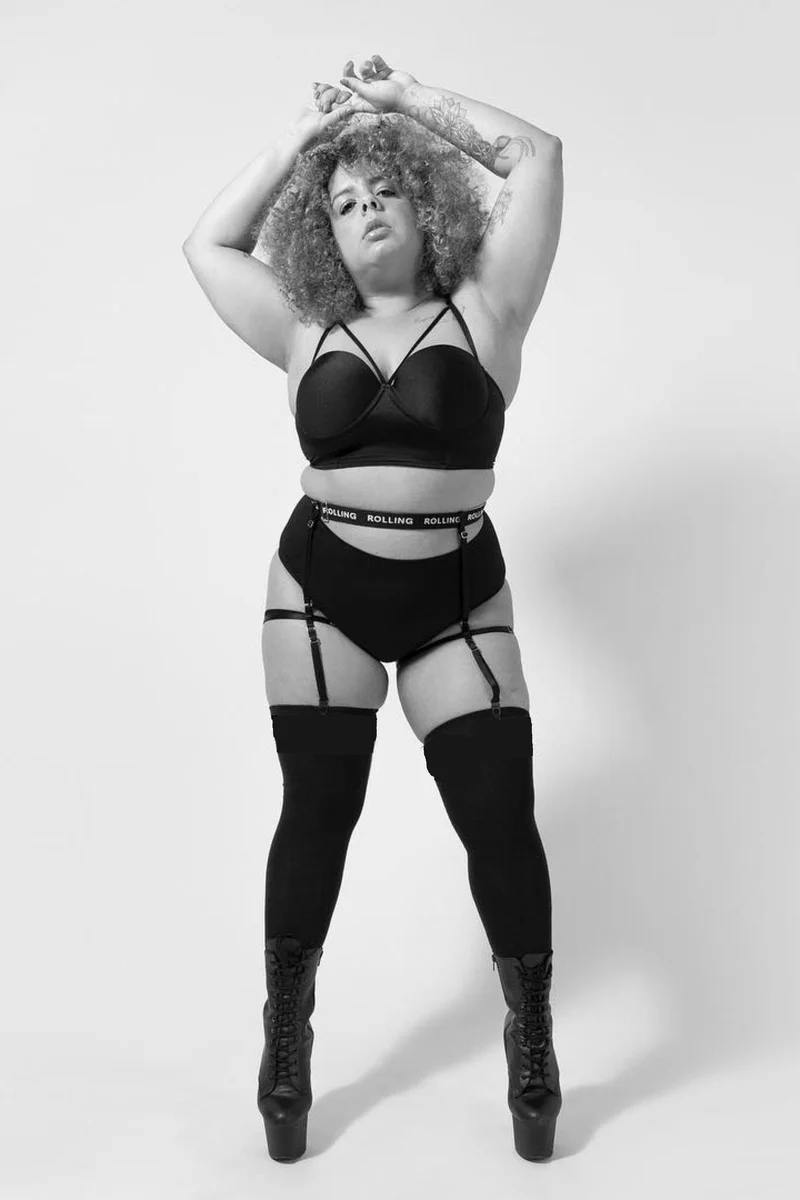 Rolling Over the Knee Socks - Black (3 Sizes Available) - Image 5