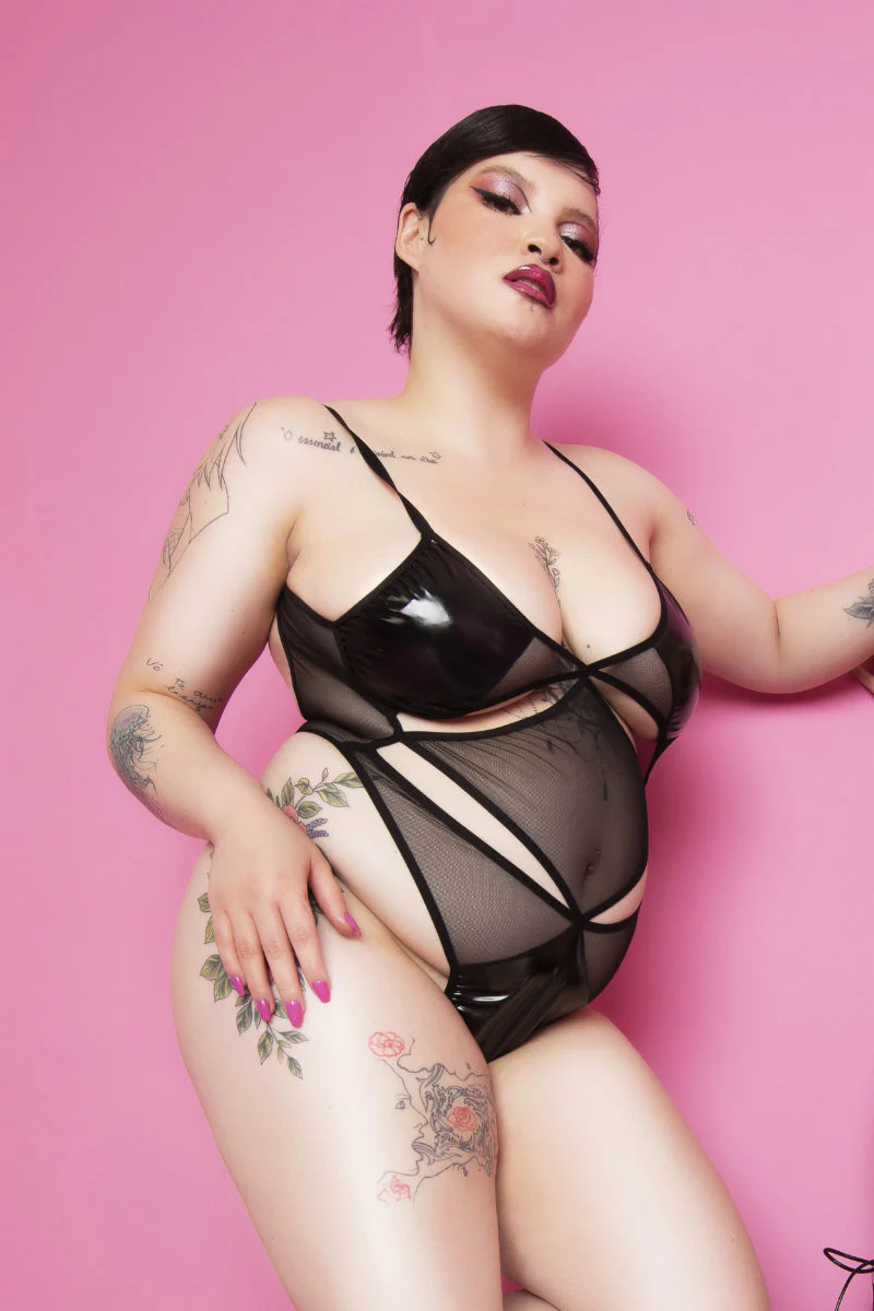 Rolling Spider Bodysuit - Vinyl Black - Image 3