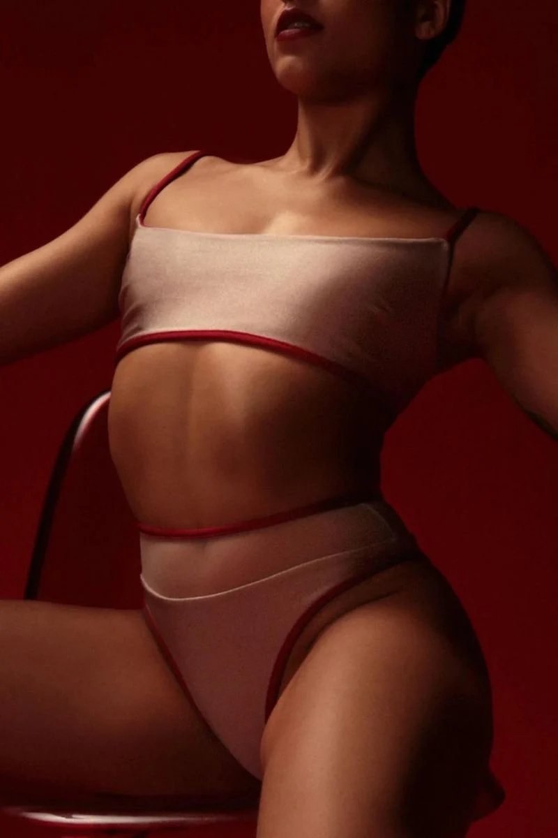 Rolling Vento Reversible Bottoms - Rouge/Beige - Image 2