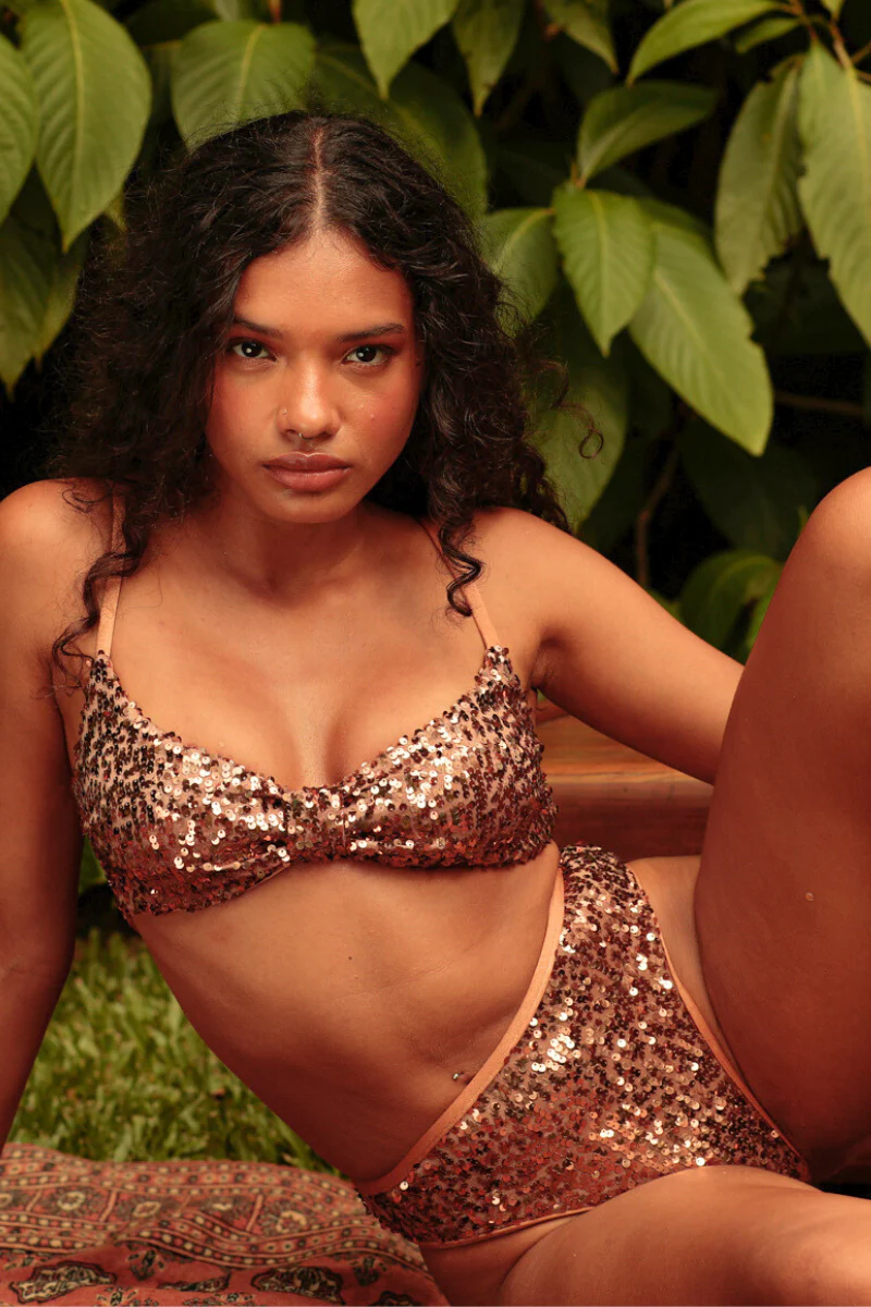 Rolling Vento Top - Bronze Sequin - Image 3