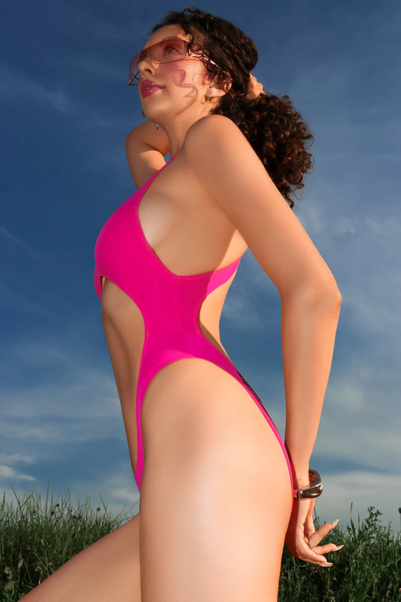 Shark Polewear Vashkelita Bodysuit - Hot Pink - Image 4