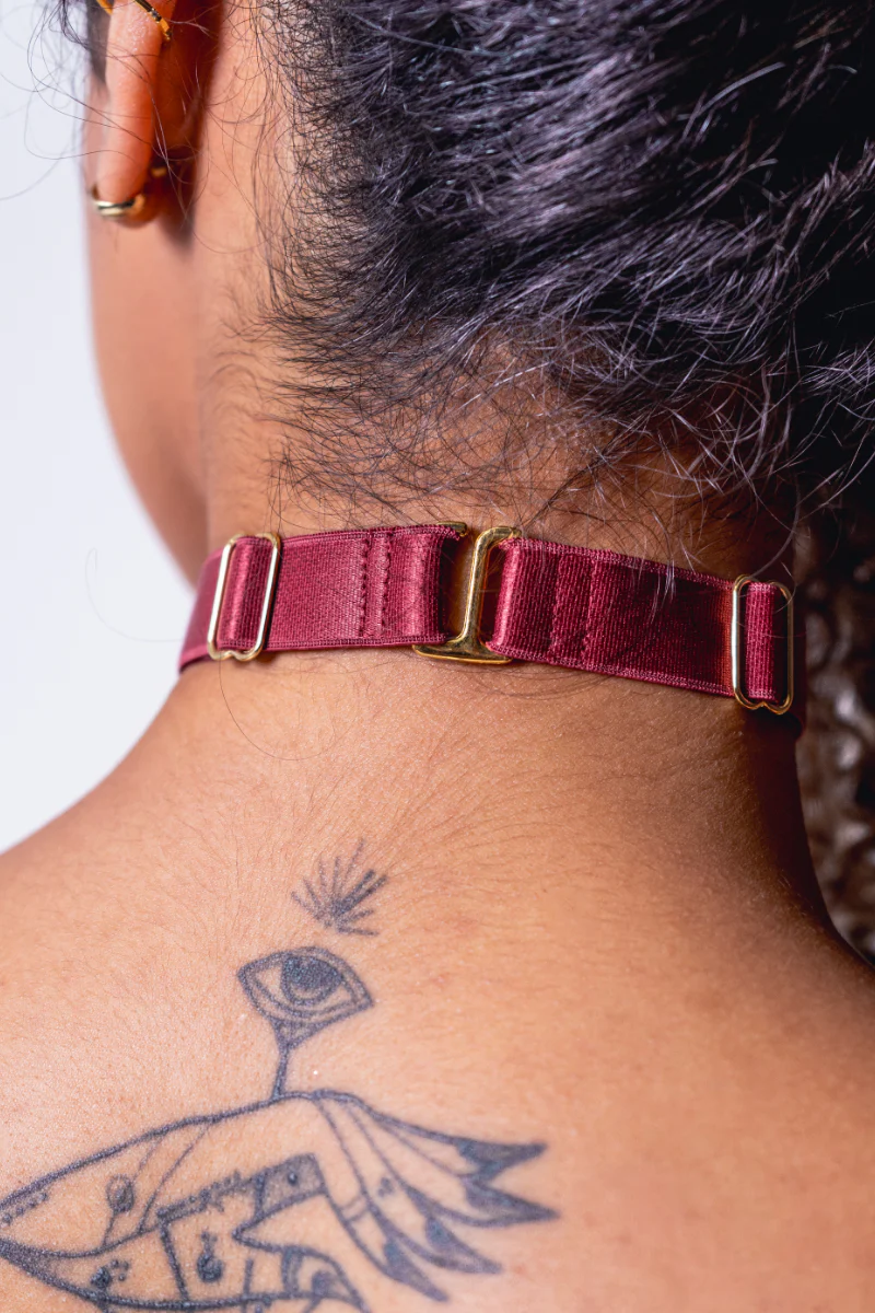 Sorte Aphrodite Choker  - Burgundy - Image 2