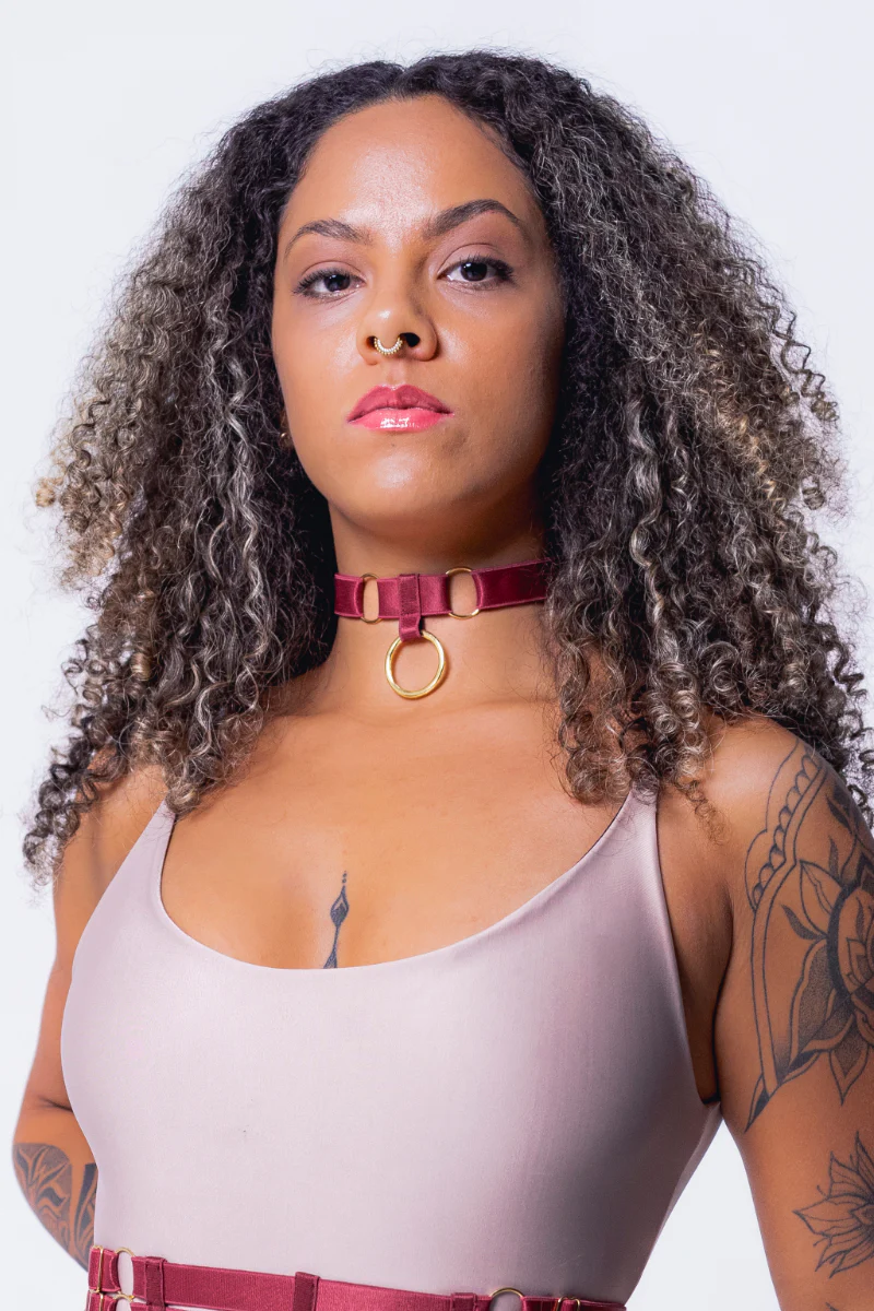 Sorte Aphrodite Choker  - Burgundy - Image 3
