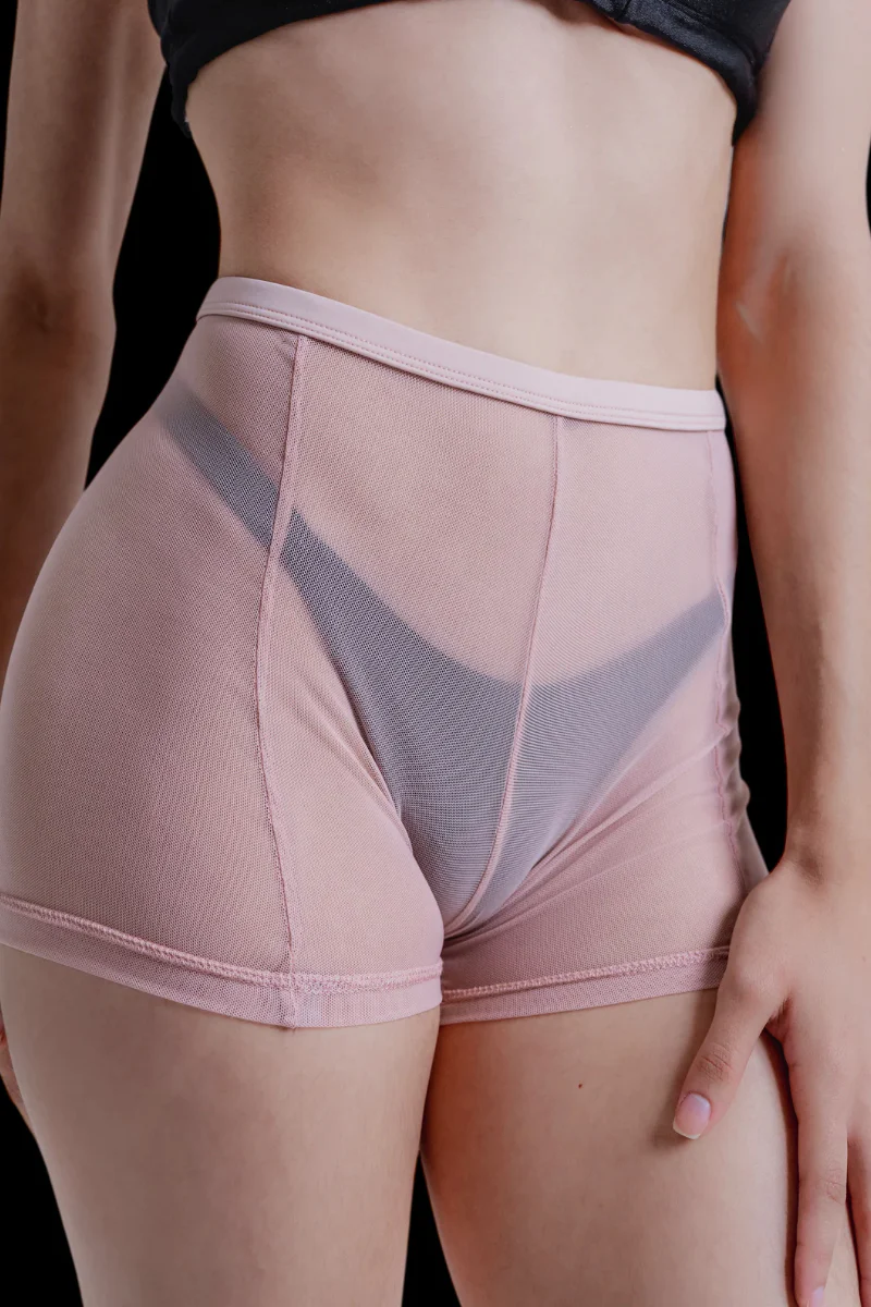 Sorte Voile Shorts - Champagne Mesh - Image 4
