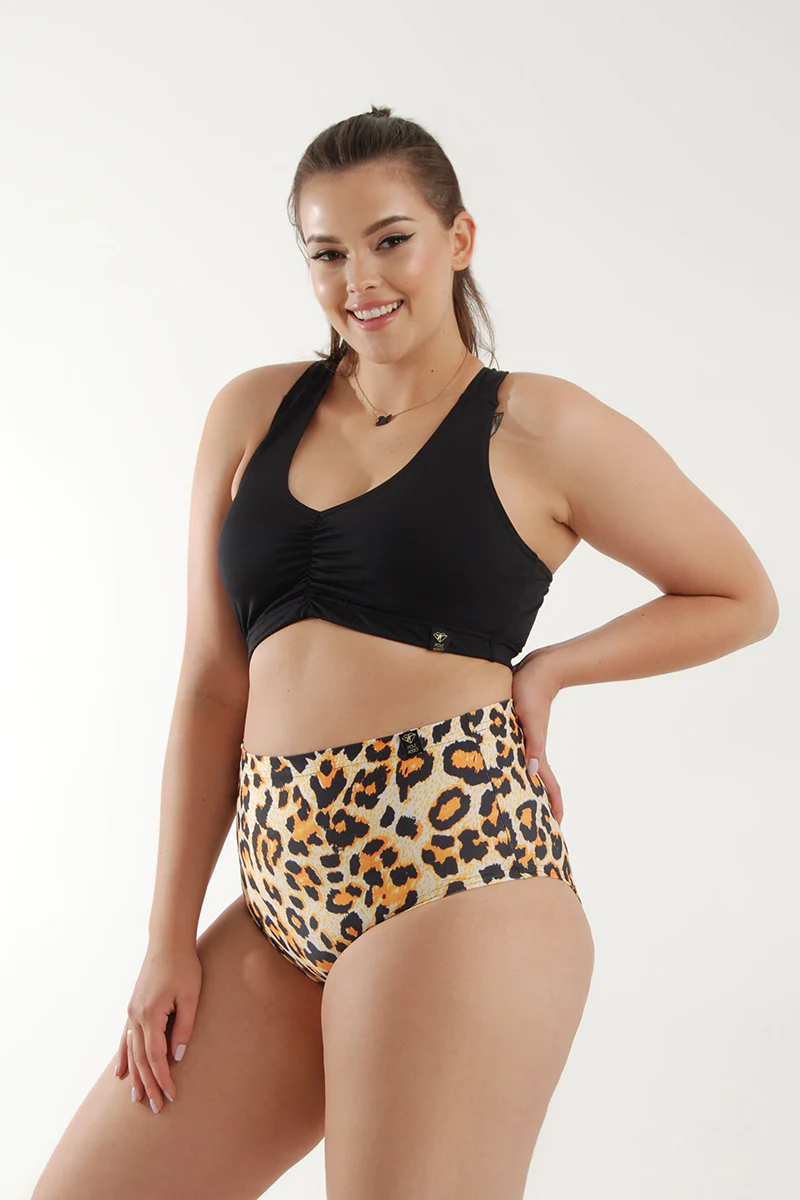 Pole Addict High Waisted Shorts - Sunrise Leopard - Image 8