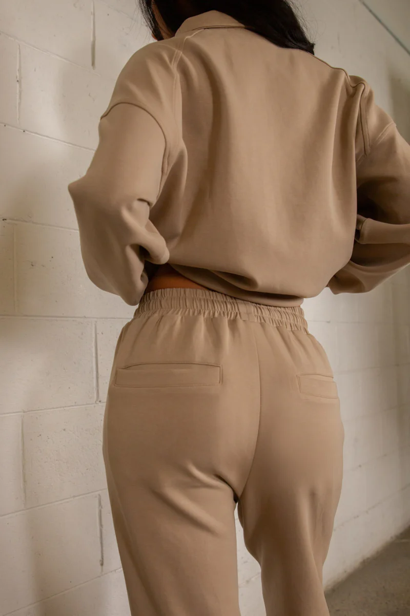 Tatiana Active Cairo Wide Leg Pants - Creamy Latte - Image 2