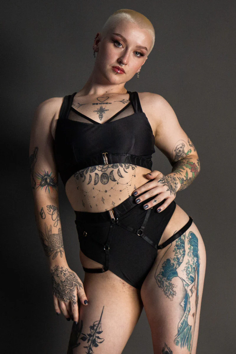 Tatiana Active Perla Shorts - Matte Black - Image 3