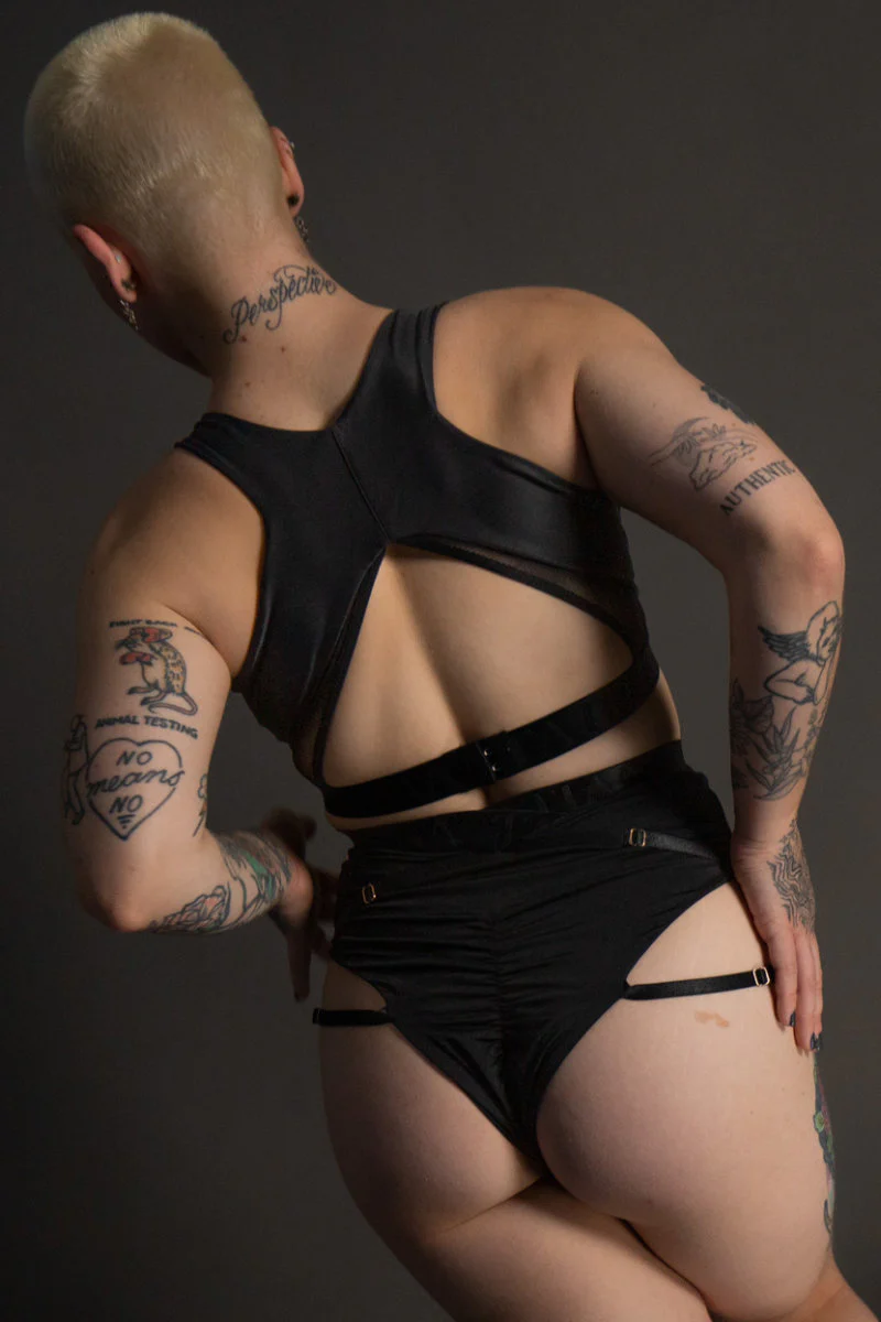 Tatiana Active Perla Shorts - Matte Black - Image 4