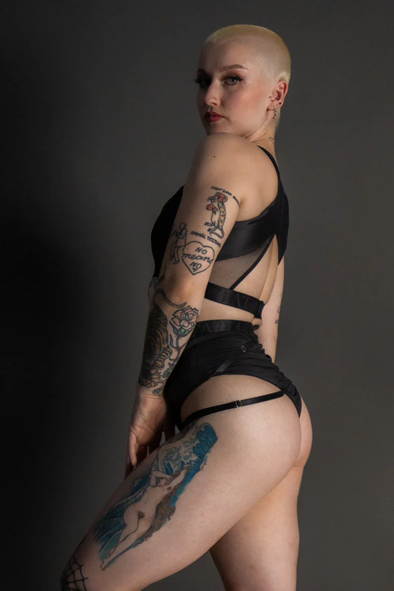 Tatiana Active Perla Shorts - Matte Black - Image 5