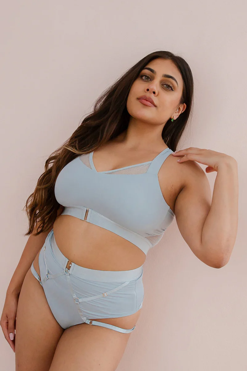 Tatiana Active Perla Top - Matte Baby Blue - Image 5