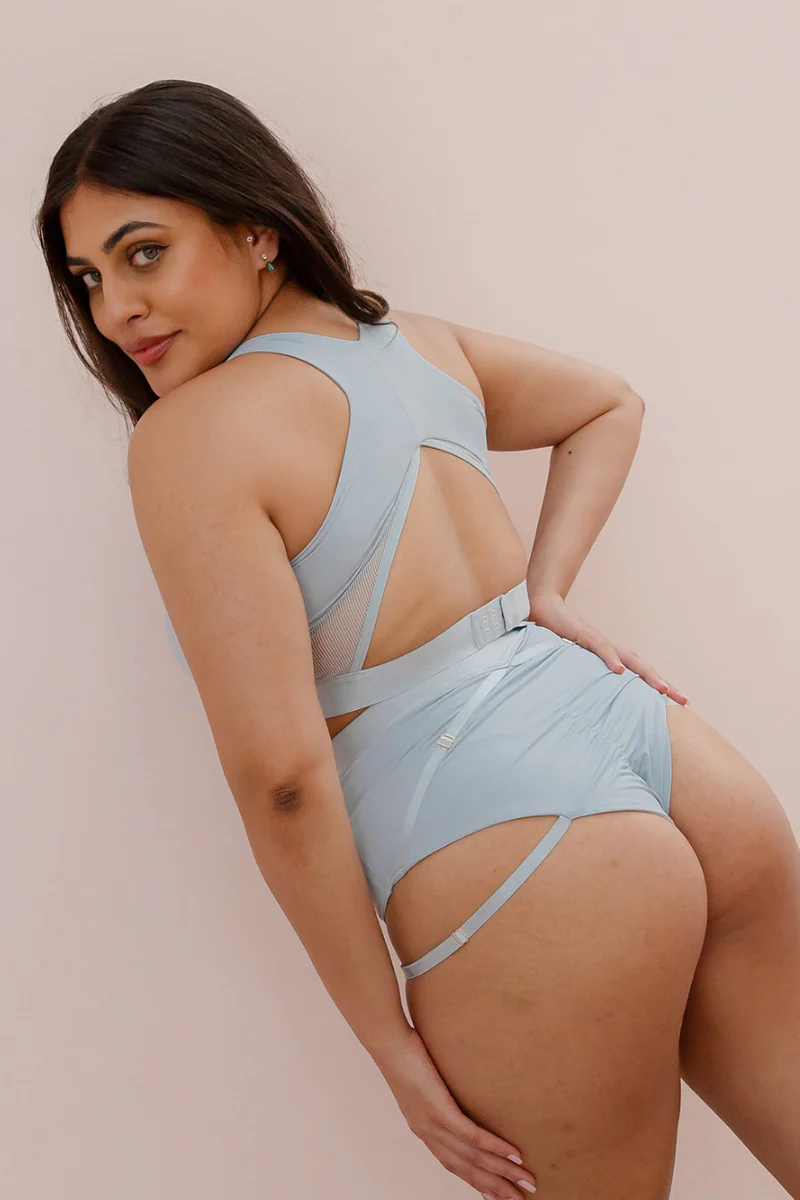 Tatiana Active Perla Top - Matte Baby Blue - Image 6