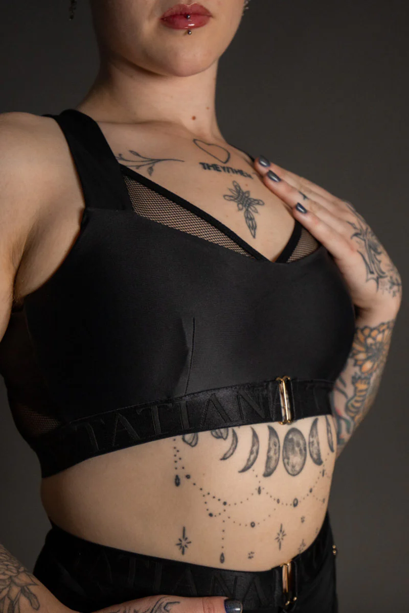 Tatiana Active Perla Top - Matte Black - Image 5