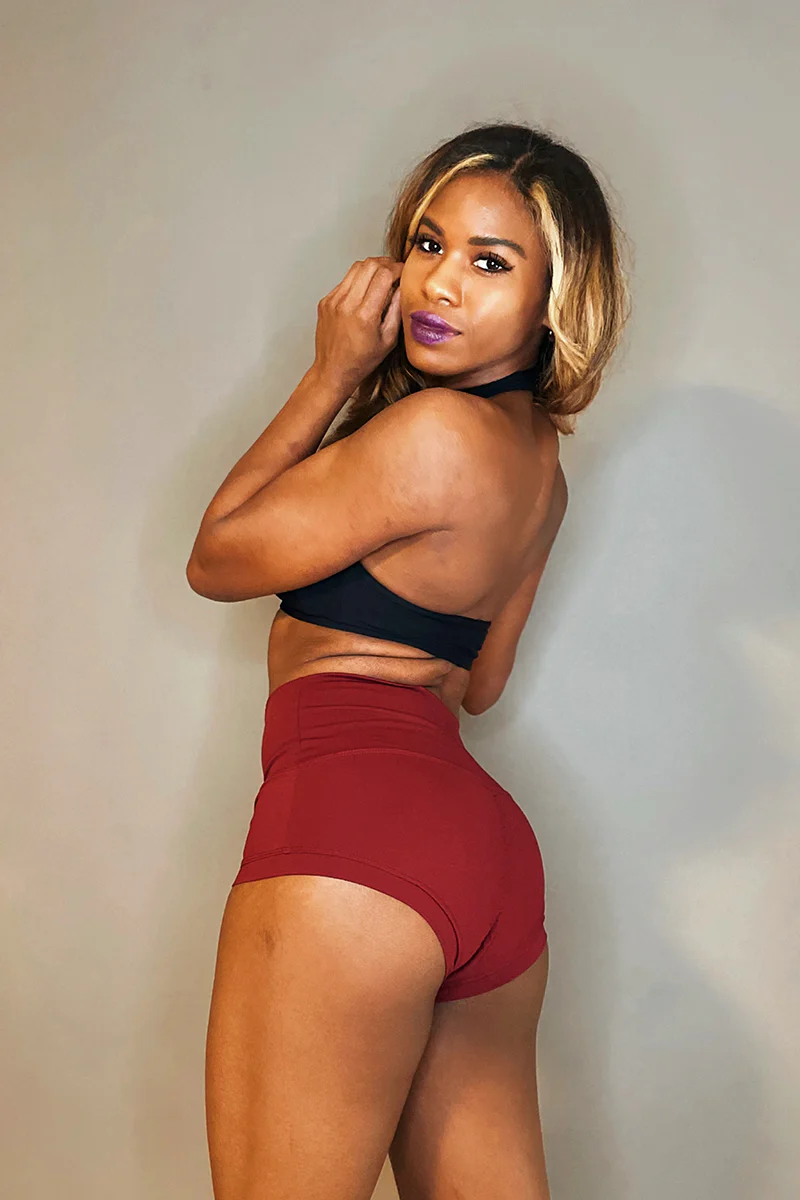 The Enviro Co. Smoove Shorts - Wine - Image 2