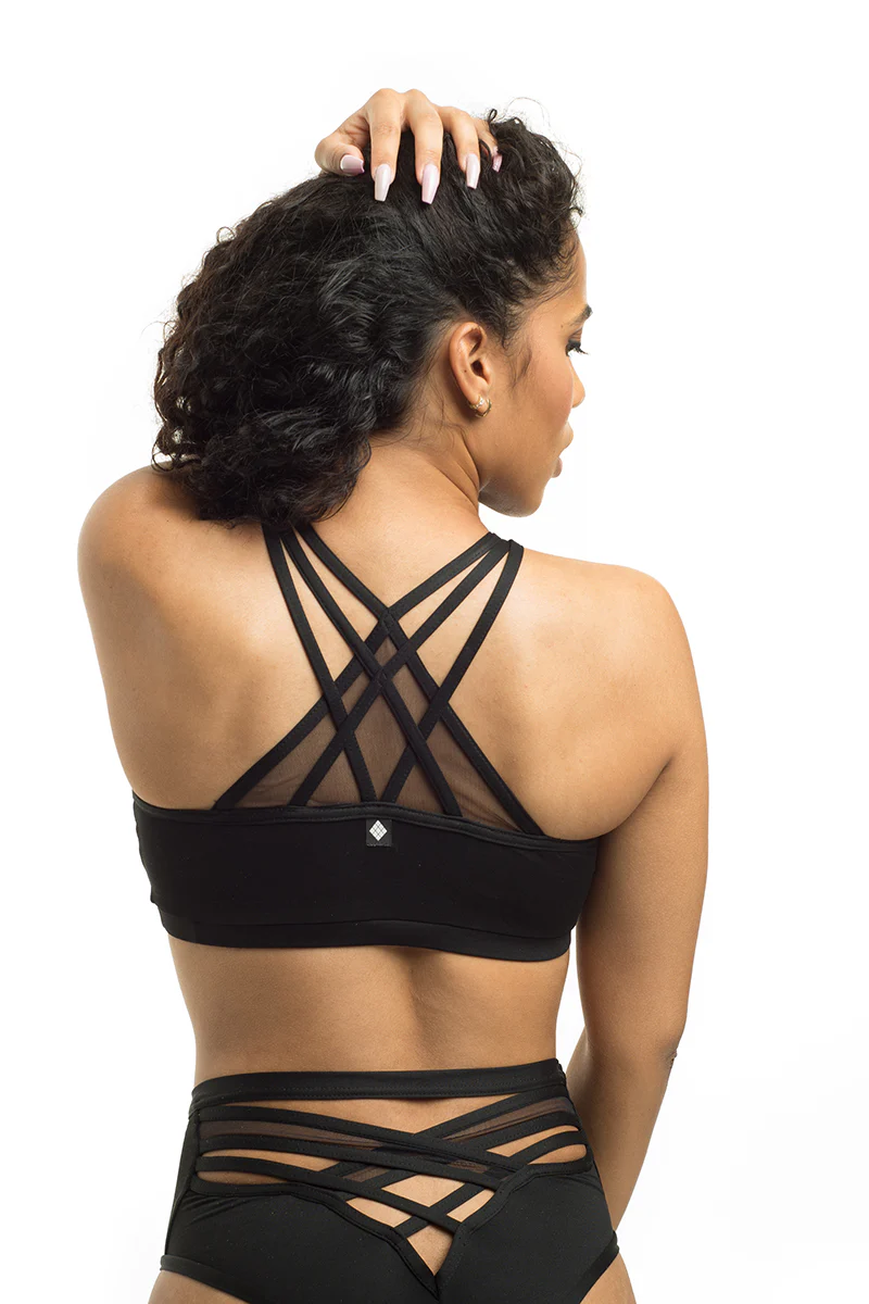 Poledancerka X-Front Top - Black - Image 2